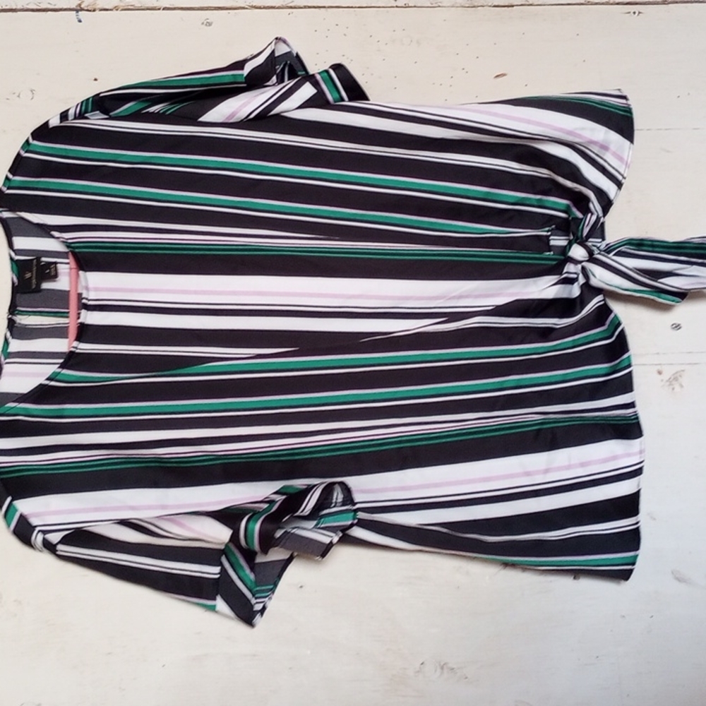 Worthington  Size Large Women's  Striped  Blouse
